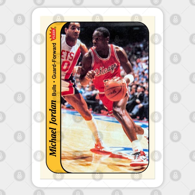 Michael Jordan '86 Fleer Sticker Sticker by ParaholiX